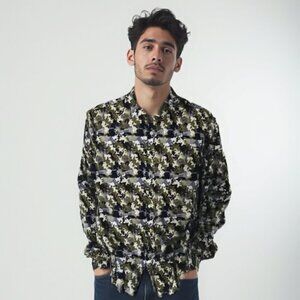John Lennon by English Laundry Mens Shirt M Camo Mod Retro Rocker